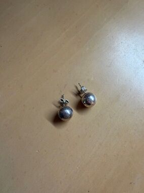 Tiffany & Co. Silver Hard Wear Ball Stud Earrings